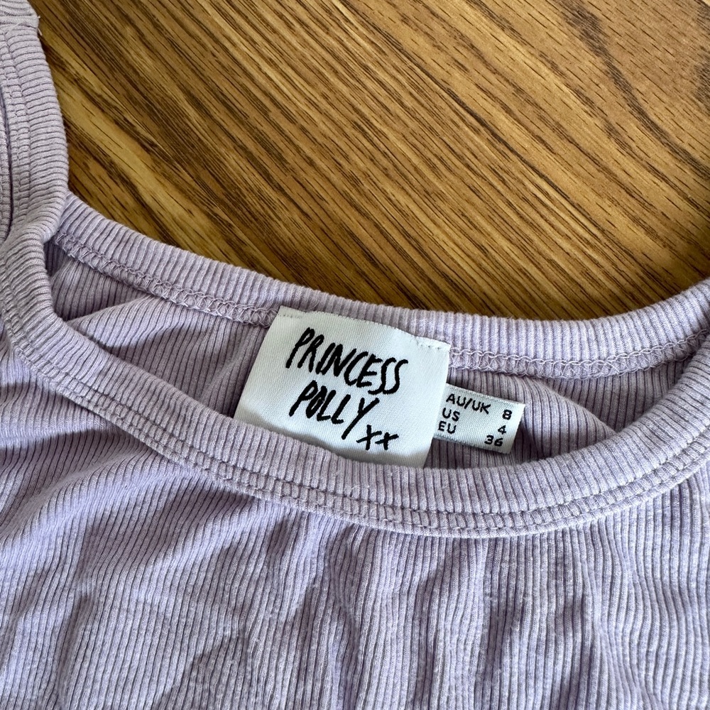 Princess Polly Madelyn Top Lilac - Picture 4 of 5